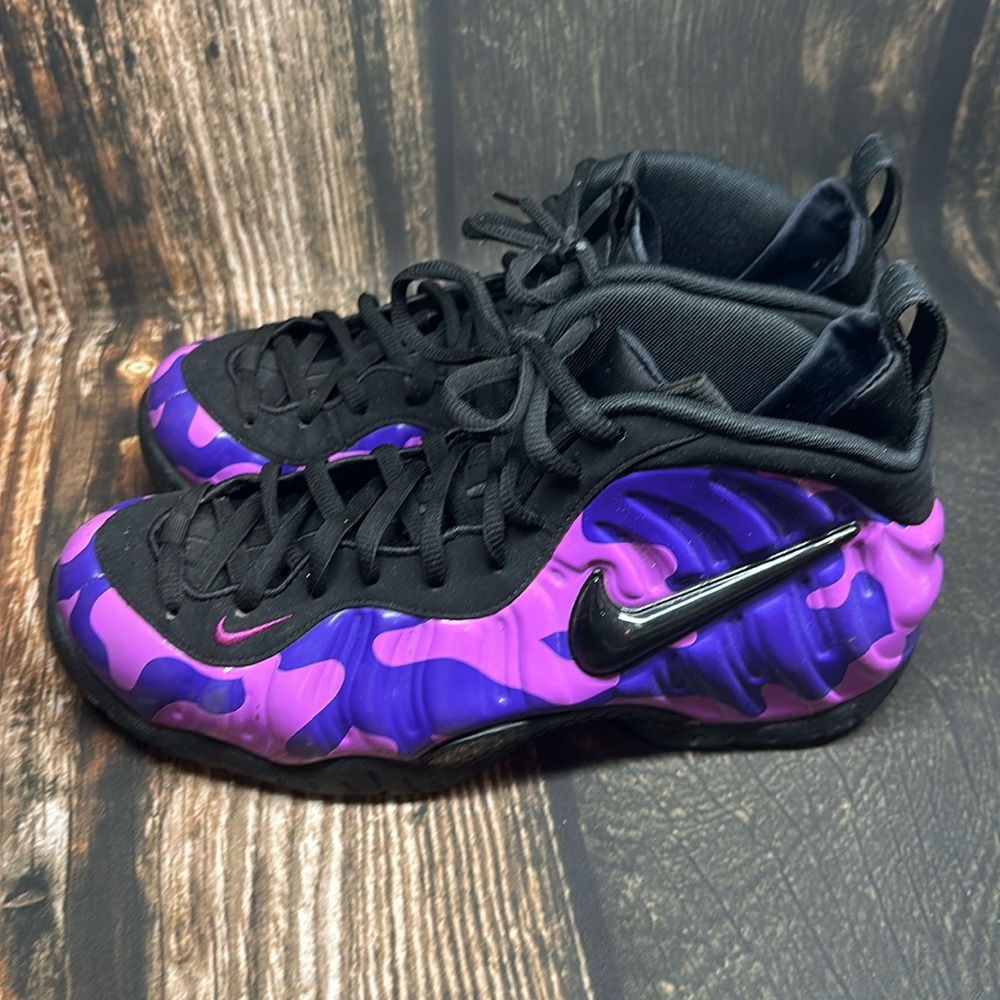 Nike Air Foamposite Pro Purple Camo - Size 9.5 - Picture 4 of 8